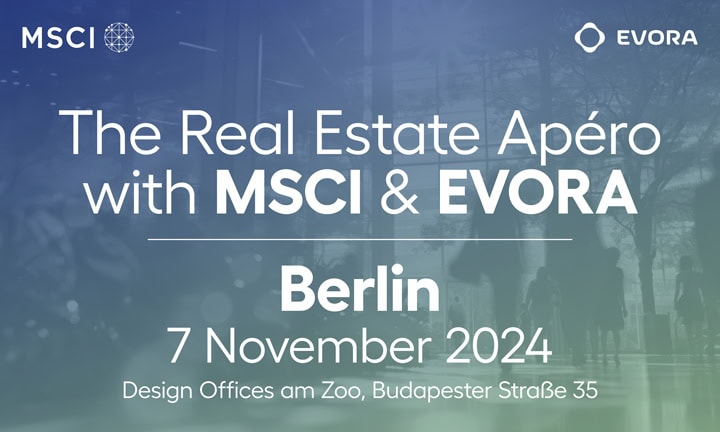 The Real Estate Apéro with MSCI & EVORA Berlin 7 November 2024 Design Offices am Zoo, Budapester Straße 35